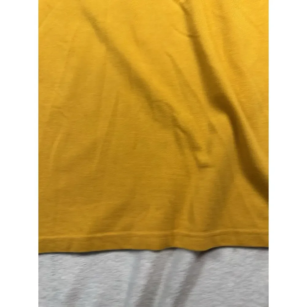 Ralph Lauren Men’s XL Mustard Gold Short Sleeve Polo Shirt Navy Pony Classic Fit